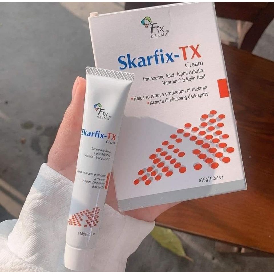 Kem Dưỡng Mờ Nám, Giảm Thâm,Tàn Nhang Fixderma Skarfix tx, Skarfix Plus Trắng da, giảm Thâm Nám15g, 30g