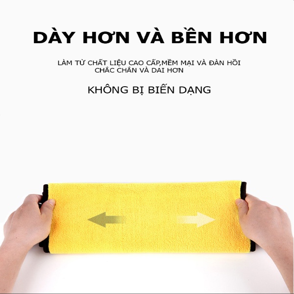 Khăn Lau Xe Ô TÔ Xe Hơi AHACAR Chuyên dụng phụ kiện ô tô găng tay rửa xe ô tô xe hơi