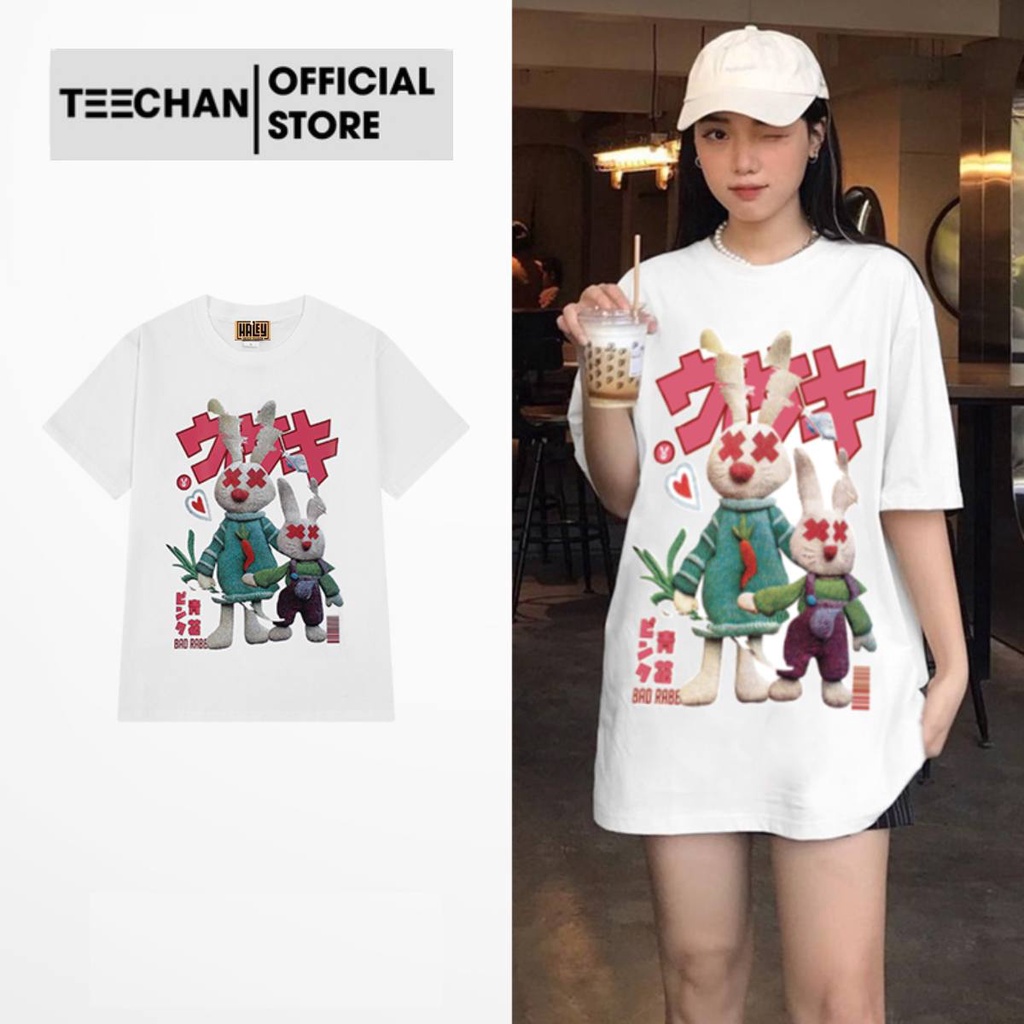 Áo Thun Unisex TN305 Form Rộng Nam Nữ TEECHAN Phông Tay Lỡ Basic Cotton Thoáng Mát Ullzang dễ phối đồ
