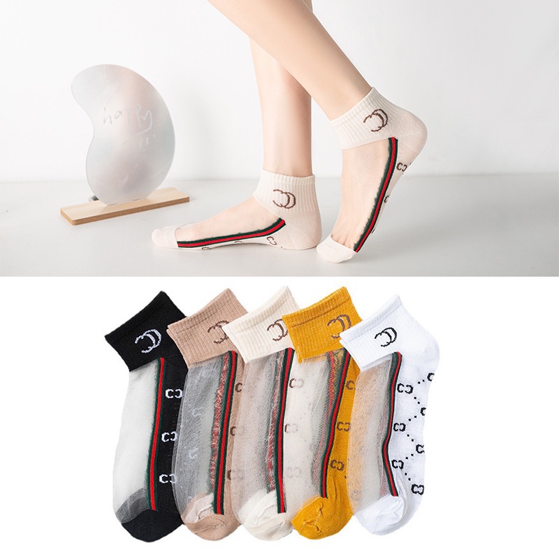 Tất Nữ cổ ngắn lưới nhiều màu trắng đen vàng nâu Vớ Nữ cổ thấp dễ thương êm đẹp thời trang Mr.Cotton CN-NU006