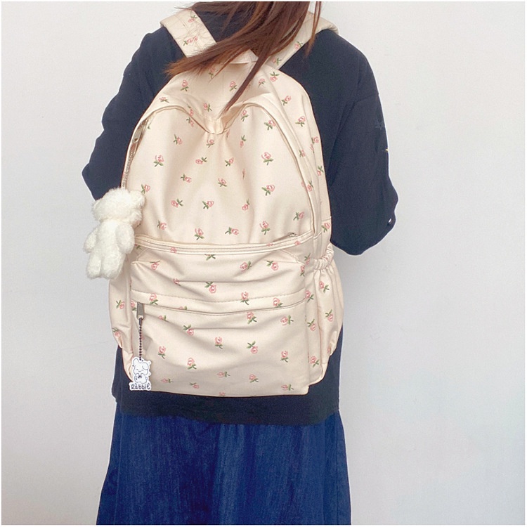 Bololo Balo Thể Thao Vải Canvas Họa Tiết Hoa Thời Trang Cho Nữ