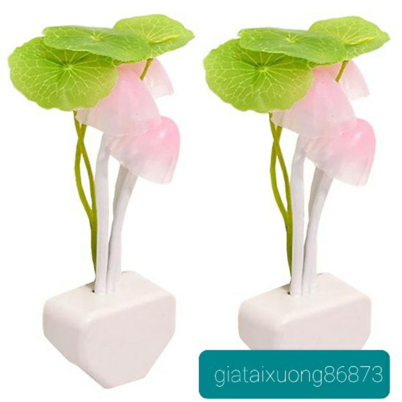 èn Ngủ Led Hình Nấm MiKaKo - Cảm Ứng Ánh Sáng - Tự Động Tắt/Bật Theo Ánh Sáng -Tự Động Đổi Màu