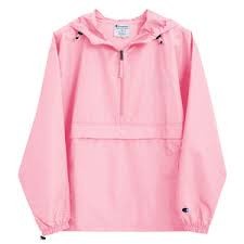 Áo jacket Champion new màu hồng auth 100% unisex