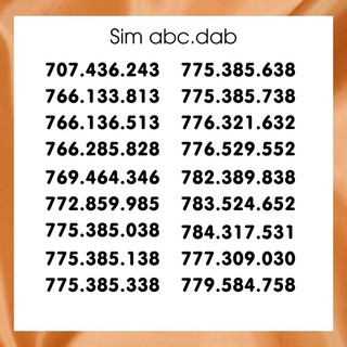 Sim mobifone: sim số đẹp abcdab - sim tiêu diêu - t06