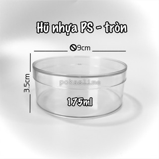 Hũ nhựa PS 175ml - tròn (combo 5 hũ)