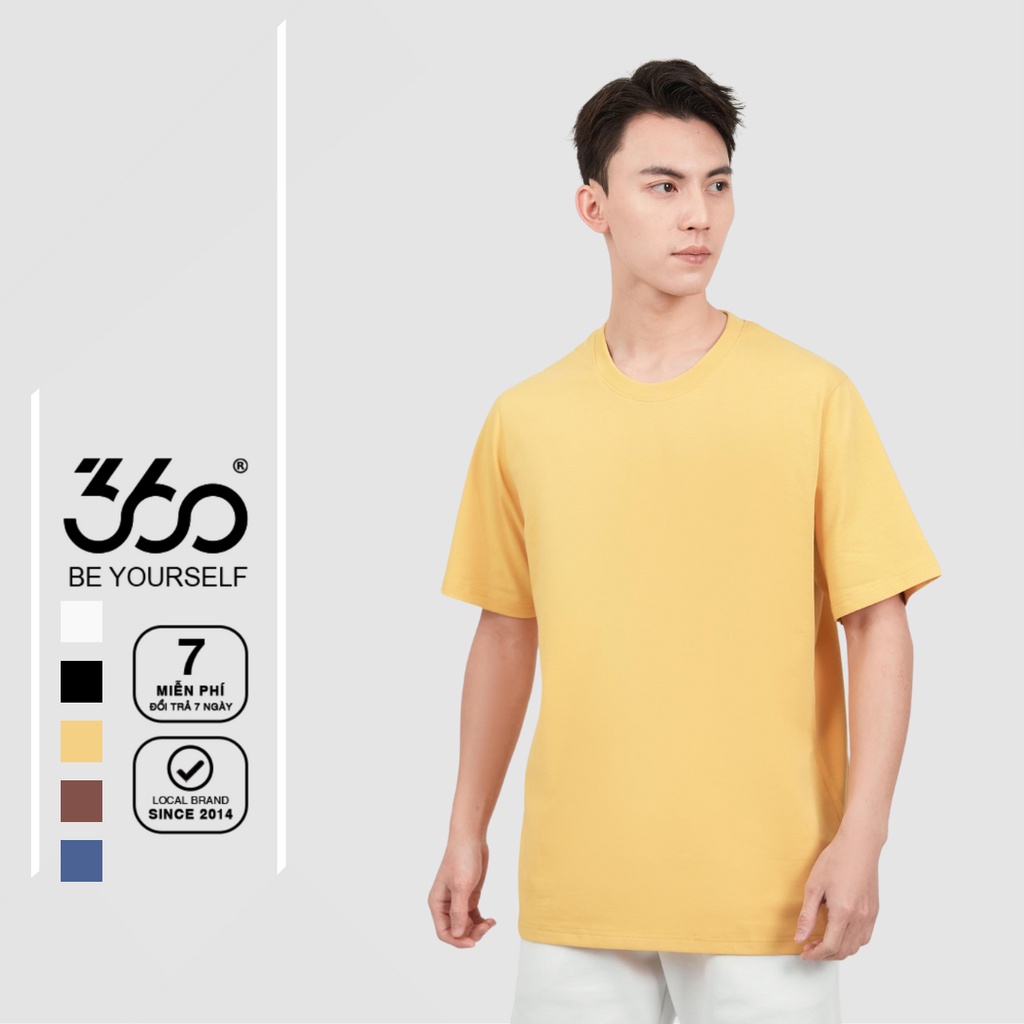 Áo thun nam trơn nhiều màu thương hiệu 360 Boutique chất liệu cotton cao cấp - APTTK403