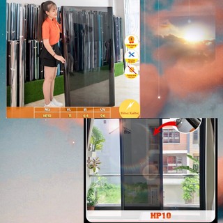 Chống Nắng Cửa Kính - Phim Cách Nhiệt Màu Đen, Cản Nhiệt 64% Mã HP10
