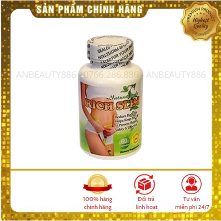 Viên uống giảm cân Rich Slim của Mỹ 60 viên