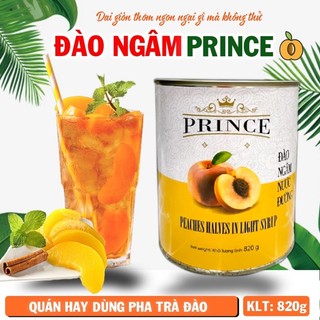 Đào Ngâm Prince - Lon 820g ( Đào mềm date 08/2025)