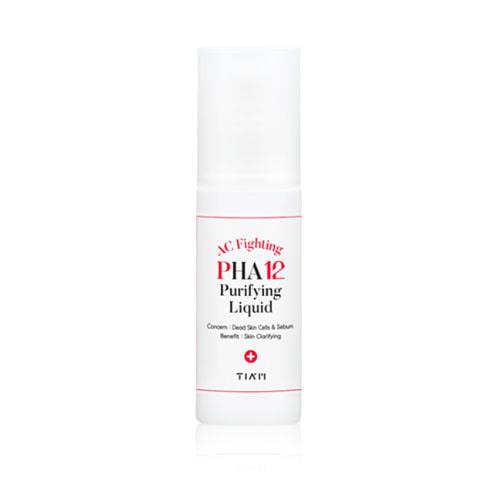 Tinh Chất Giảm Mụn, Mờ Thâm, Loại bỏ Tế Bào Chết 12% PHA + 4,75% Tinh Dầu Tràm Trà Tiam AC Fighting PHA 12 Purifying Liq