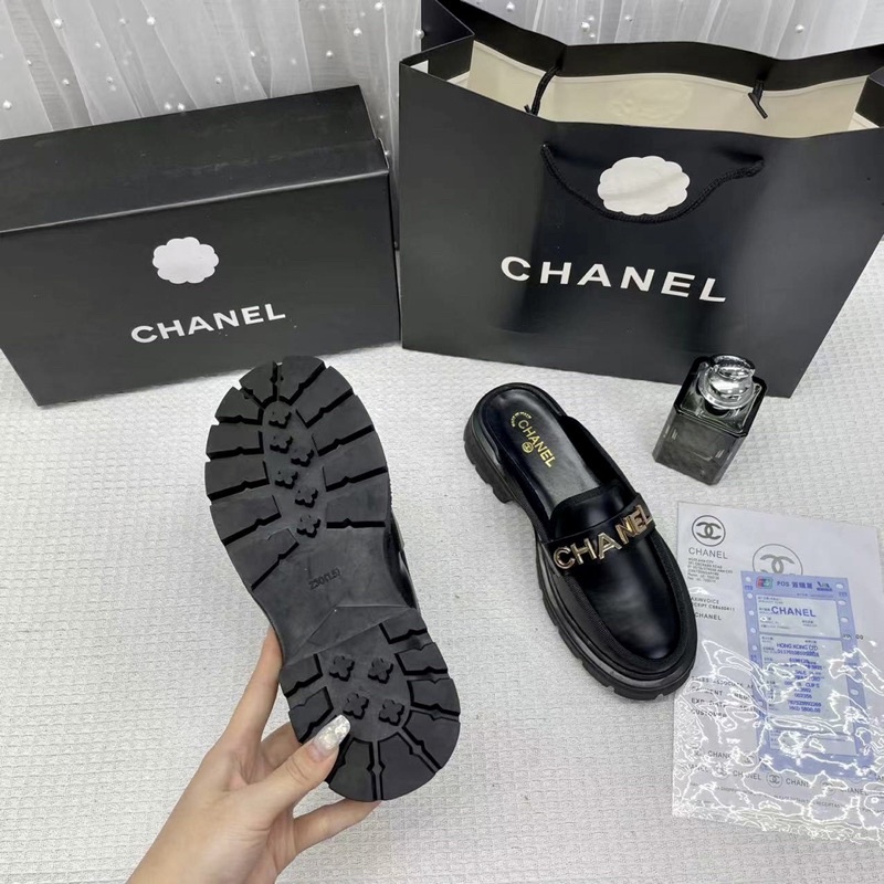 Giày sục nữ 5p da tag chữ Nguyên hộp hãng cao cấp super