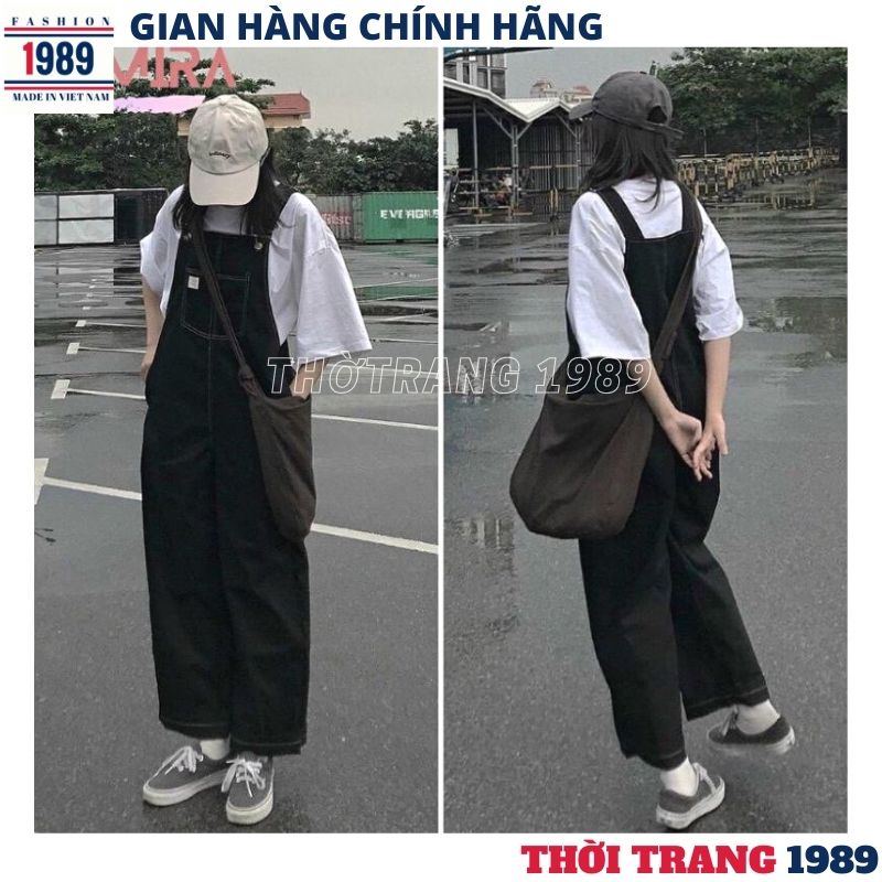Quần yến vải siêu kute dễ thương -yếm quần kaki trẻ chung năng động -THỜI TRANG 1989
