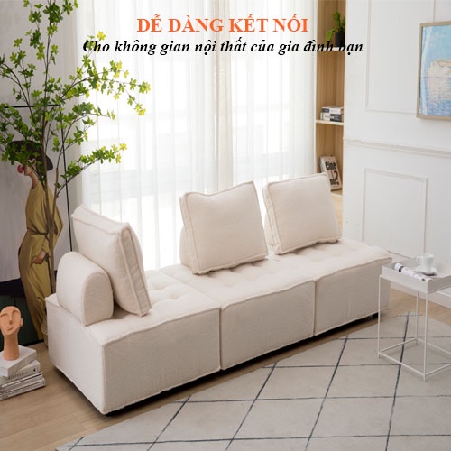 Ghế lười sofa đơn căn hộ nhỏ tatami khối vuông Decor kiểu Ý Piedmont vuông phòng ngủ phòng khách sofa nhỏ | BigBuy360 - bigbuy360.vn
