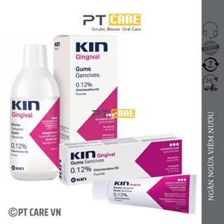 PT CARE VN Combo Nước Súc Miệng Và Kem Đánh Răng Kin Gingival 250ml 75ml