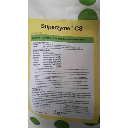 Lẻ 1 kg SUPERZYME - CS (Enzyme 8) nhập khẩu Canada 🇨🇦