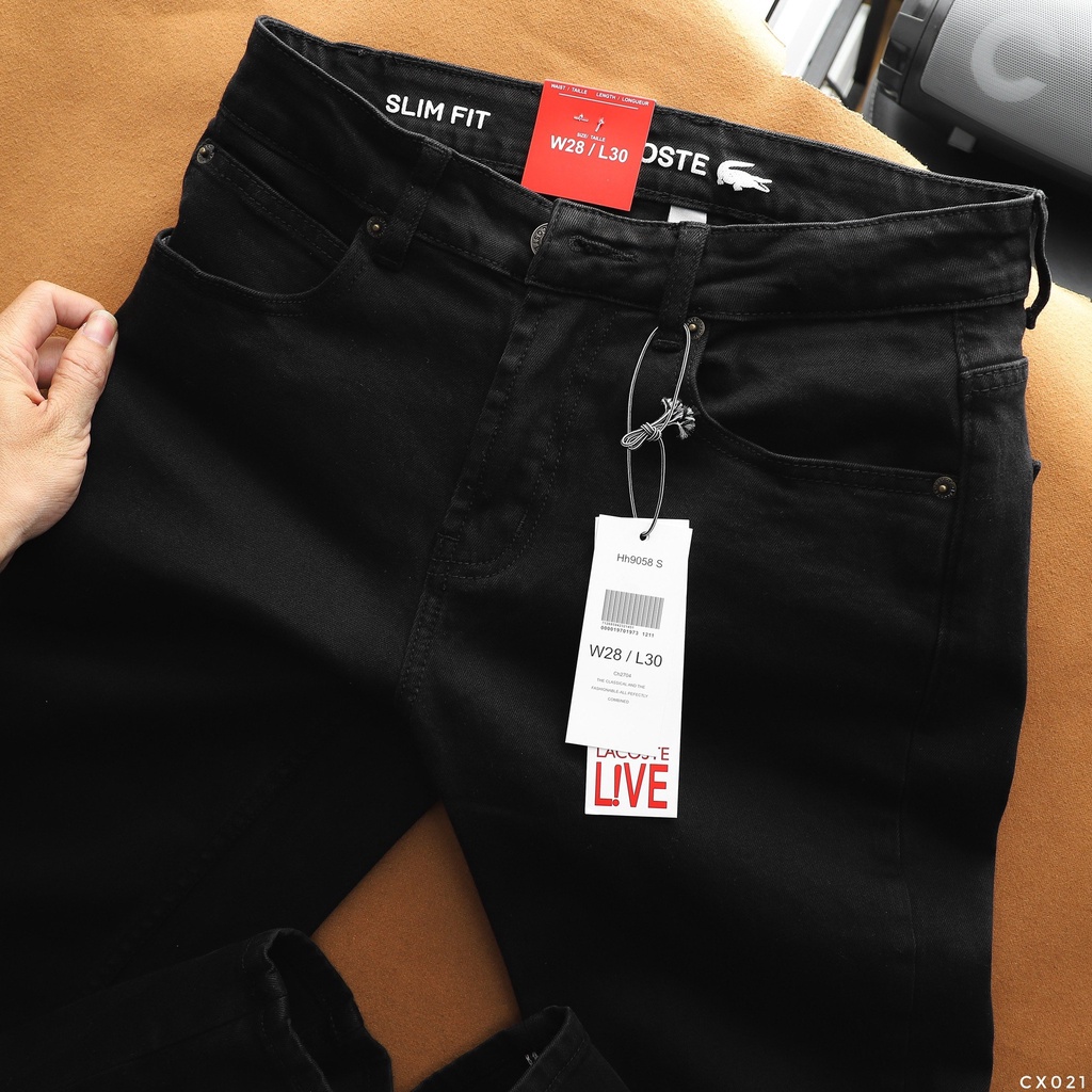 Quần jeans dài nam, hàng hiệu chất vải dày dặn, tone màu nguyên bản form slim fit tôn dáng CX021