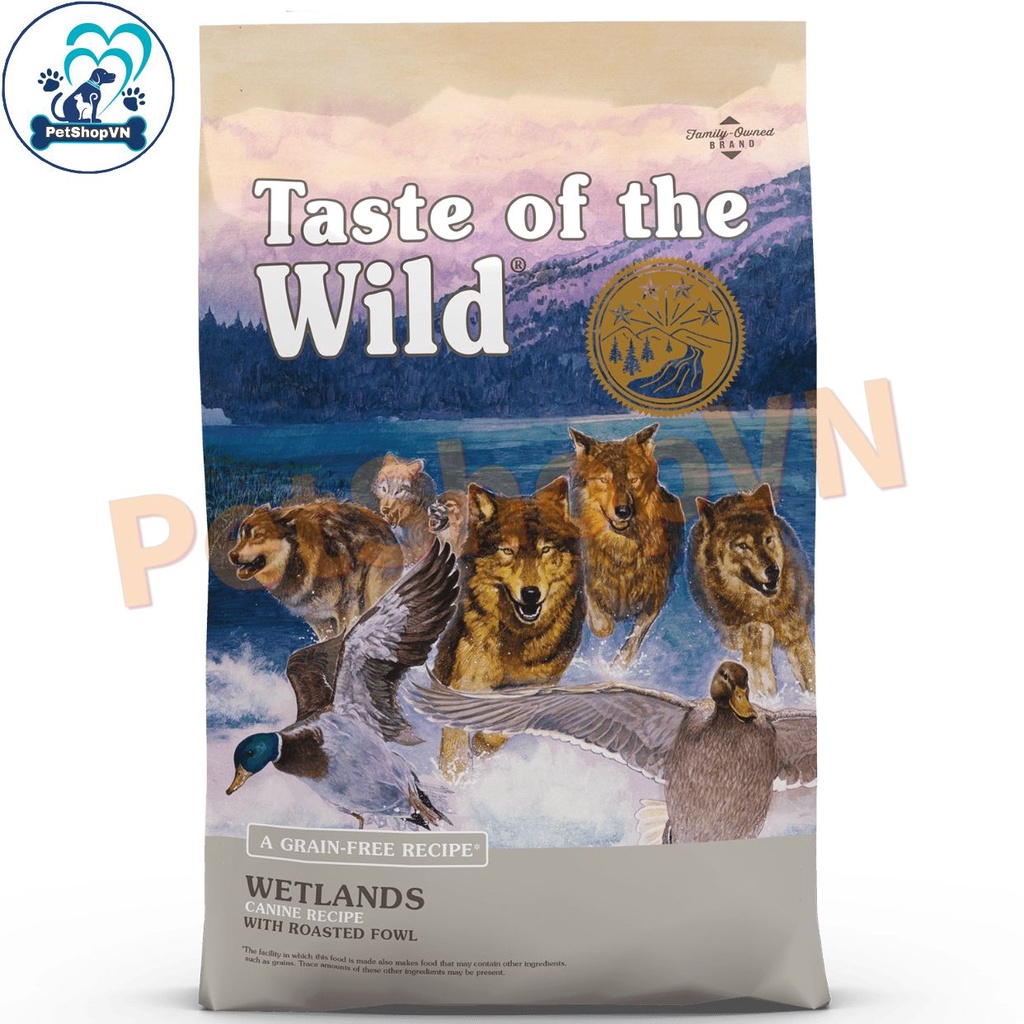 Thức Ăn Cho Chó Hạt TASTE OF THE WILD WETLANDS CANIN RECIPE Vị Thịt Chim Rừng