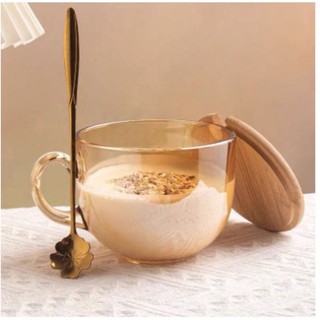 Set 2 cốc thuỷ tinh màu hổ phách 480ml