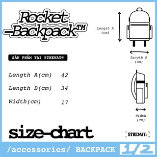 Balo trong suốt 5THEWAY plastic Rocket Backpack Màu Cam