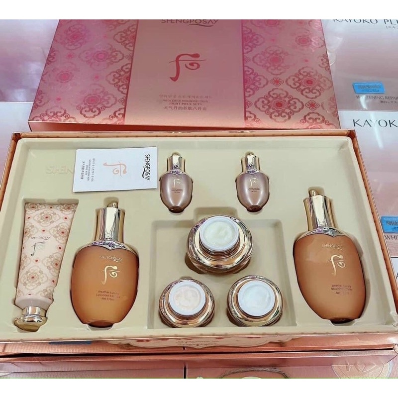 Bộ Mỹ Phẩm Hàn Quốc Shengposay 7in1 Chính Hãng Phục Hồi Tái Tạo Làn Da Mờ Nám Tàn Nhan