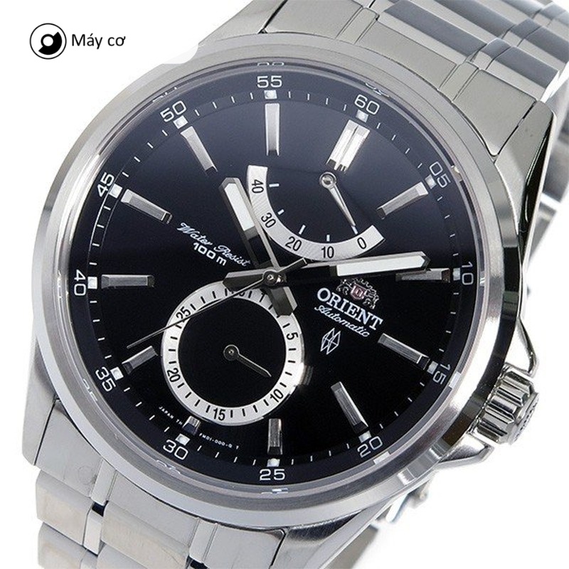 Đồng hồ cơ nam Orient Watch 3 Star SFM01002B0 máy lộ cơ mặt kính Sapphire chống xước dây thép đeo tay cao cấp chính hãng