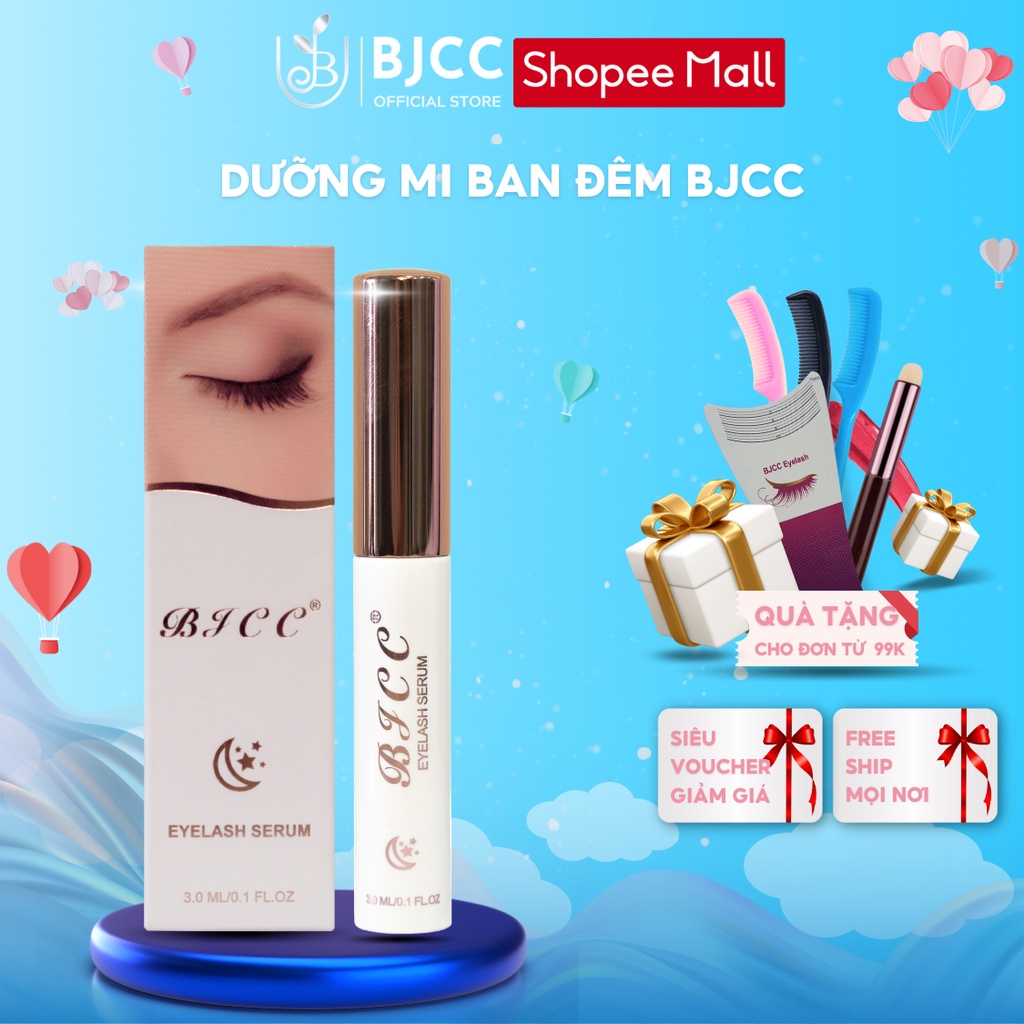 Dưỡng mi BJCC Eyelash (đêm) kích thích mi con mọc dày khỏe đen cong - Hiệu quả sau 7-10 ngày