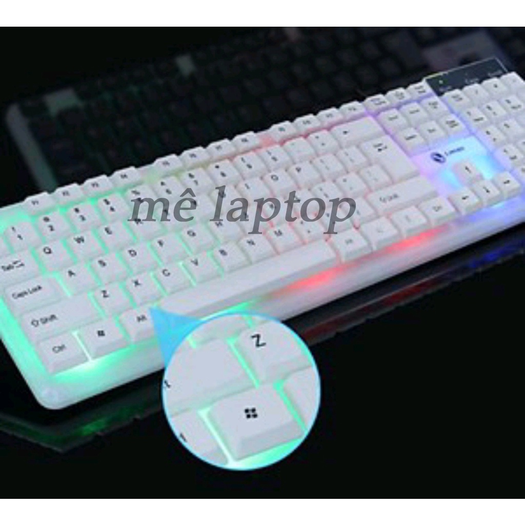 Bàn phím LED R8 1822 đẹp phù hợp cho văn phòng, chuyên dùng cho game thủ,...