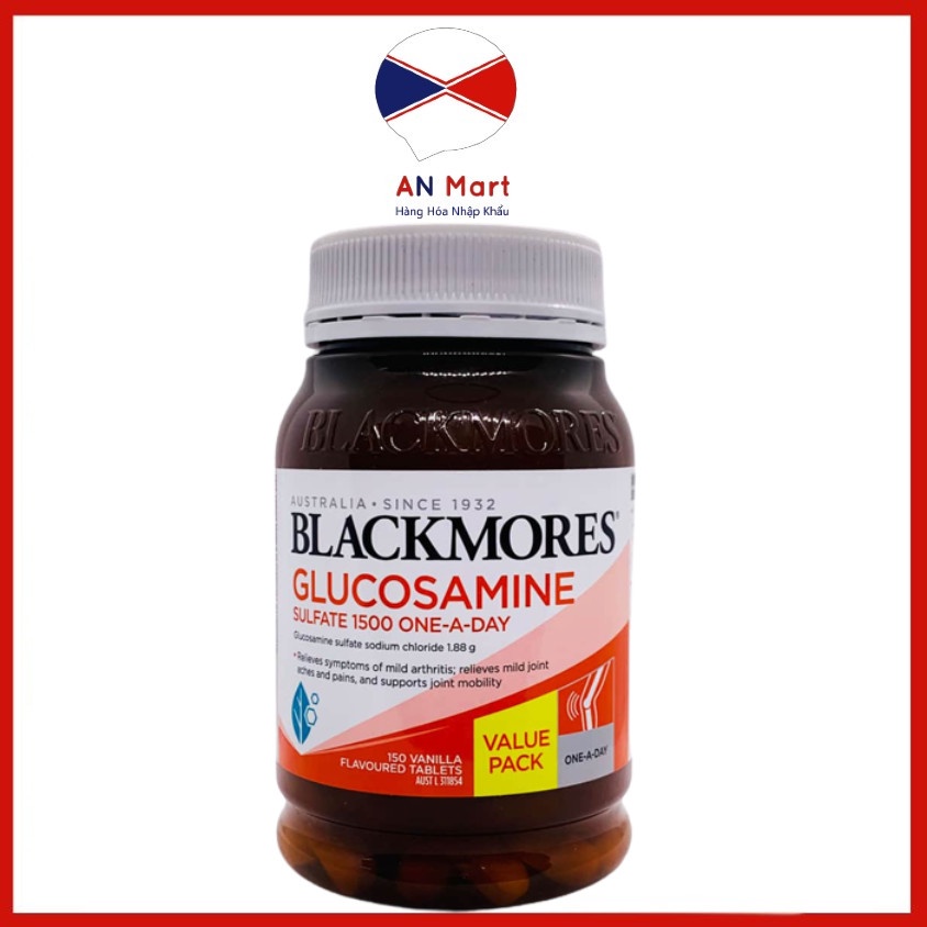 Viên Uống Bổ Xương Khớp Blackmores Glucosamine Sulfate 1500 One-A-Day 180 viên Nhập Khẩu Úc anmart