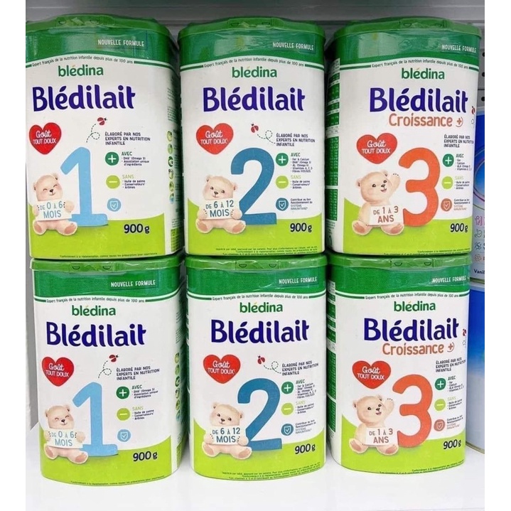 Sữa bột Bledilait Bledina Pháp số 1 2 3 cho bé hộp 400g, 900g và 1200g