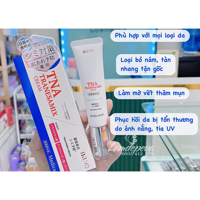 Kem giảm Nám tàn nhang TNA Tranesamix 2%