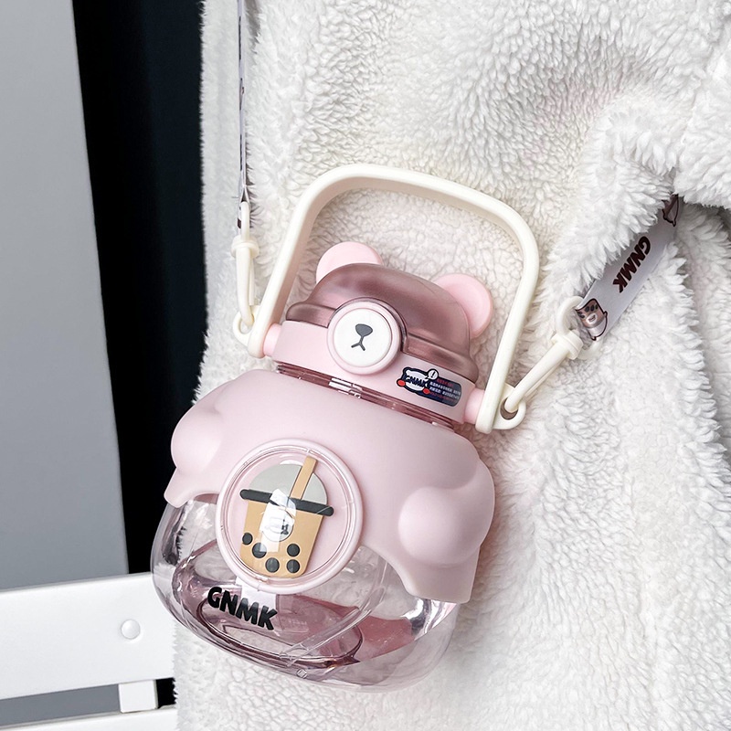 🚚Việt Nam gửi🚚Bình Nước Dung Tích Lớn 1100ml Ly uống đôi Họa Tiết Hoạt Hình Dễ Thương Chai nước Cub