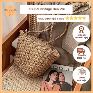 Túi cói túi xách nữ vintage Tiệm Cô hìn thích hợp đi chơi đi biển đi du lịch ship 1h không lo hư hỏng lỗi 1 đổi 1