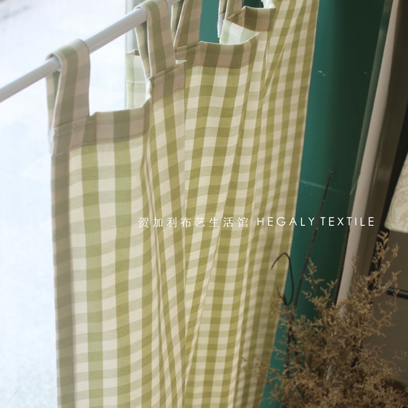 Rèm Bếp Kiểu Nhật Vải Caro Vintage