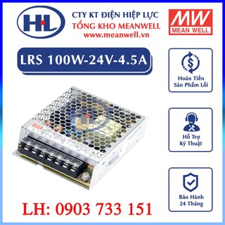 Nguồn Tổ Ong 24V, Meanwell LRS -100-24(100/24V/4.5A), Nguồn Led, Nguồn Camera
