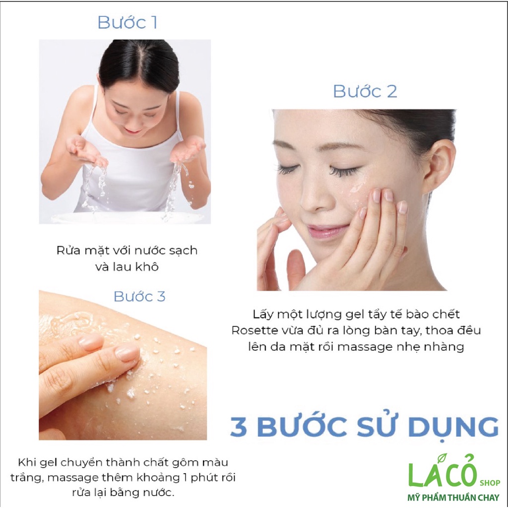 Tẩy da chết rosette nhật bản chính hãng tẩy tế bào chết da mặt rosette gommage peeling gel 120g No.1 Cosme kem tẩy da