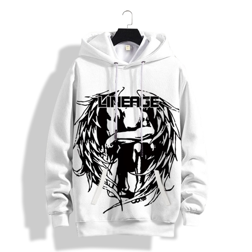 Áo Hoodies Nam Dài Tay Có Mũ Mẫu Mới Họa Tiết Thiên Thần Và Ác Quỷ Phong Cách Cá Tính Thời Trang XƯỞNG MAY THANH