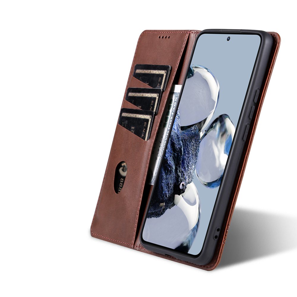 Bao Da Điện Thoại Nắp Lật Nam Châm Có Ngăn Đựng Thẻ Và Giá Đỡ Cho Xiaomi Redmi K50 Ultra K40 K60 Pro K30S K40S K60E