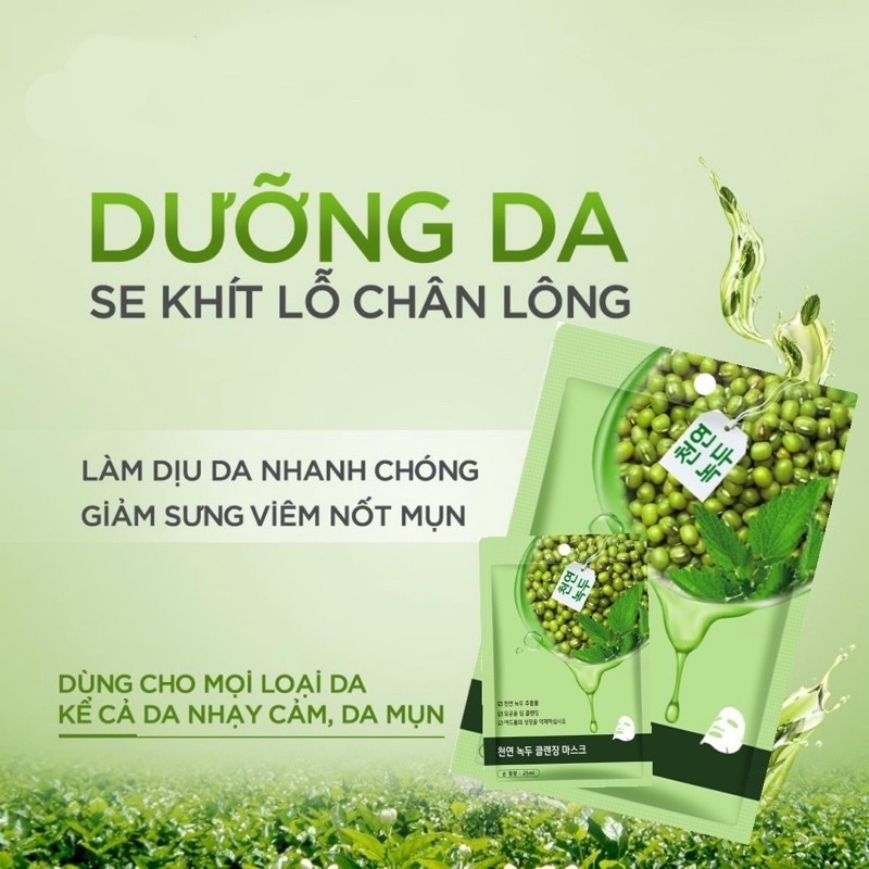 MẶT NẠ ĐẬU XANH HUDA Ngừa Mụn Se Khít Da