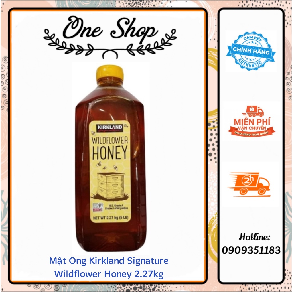 Mật ong Kirkland Signature Wildflower Honey 2.27kg của Mỹ