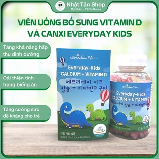 Viên uống bổ sung vitamin D và canxi Everyday Kids