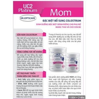 Sữa bột UC2 Platinum Mom 800g