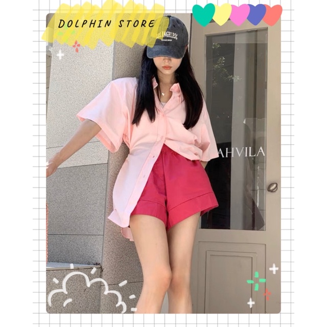 BIGSIZE Set sơ mi kèm quần short bigsize