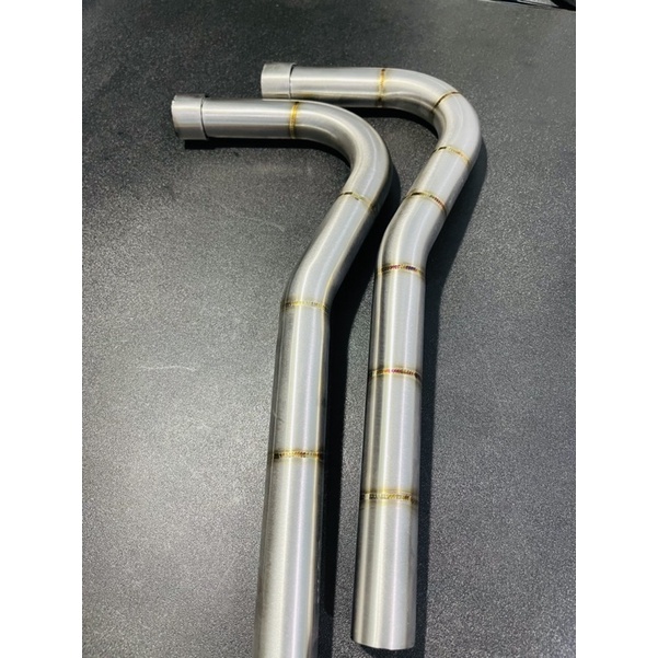 Cổ bô inox 304 mối hàn TiTan size 27 gắn bô zin chuẩn fom đẹp dành cho xe wave/dream/cup...