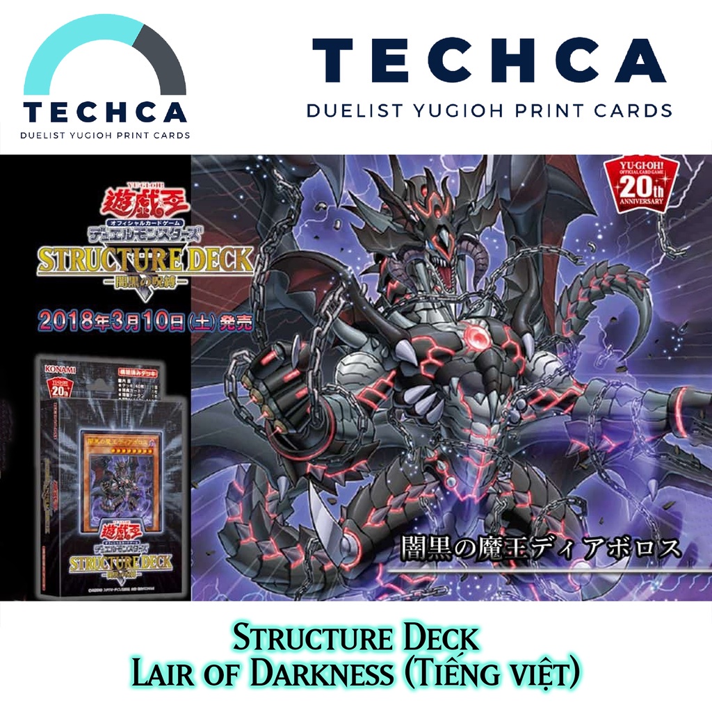 Bài In Tiếng Việt - Bộ bài Yugioh - Structure Deck - Lair of Darkness