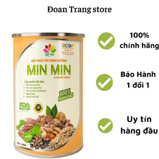 Ngũ cốc lợi sữa -, bột ngũ cốc bầu min min 29 hạt 500gr/hộp