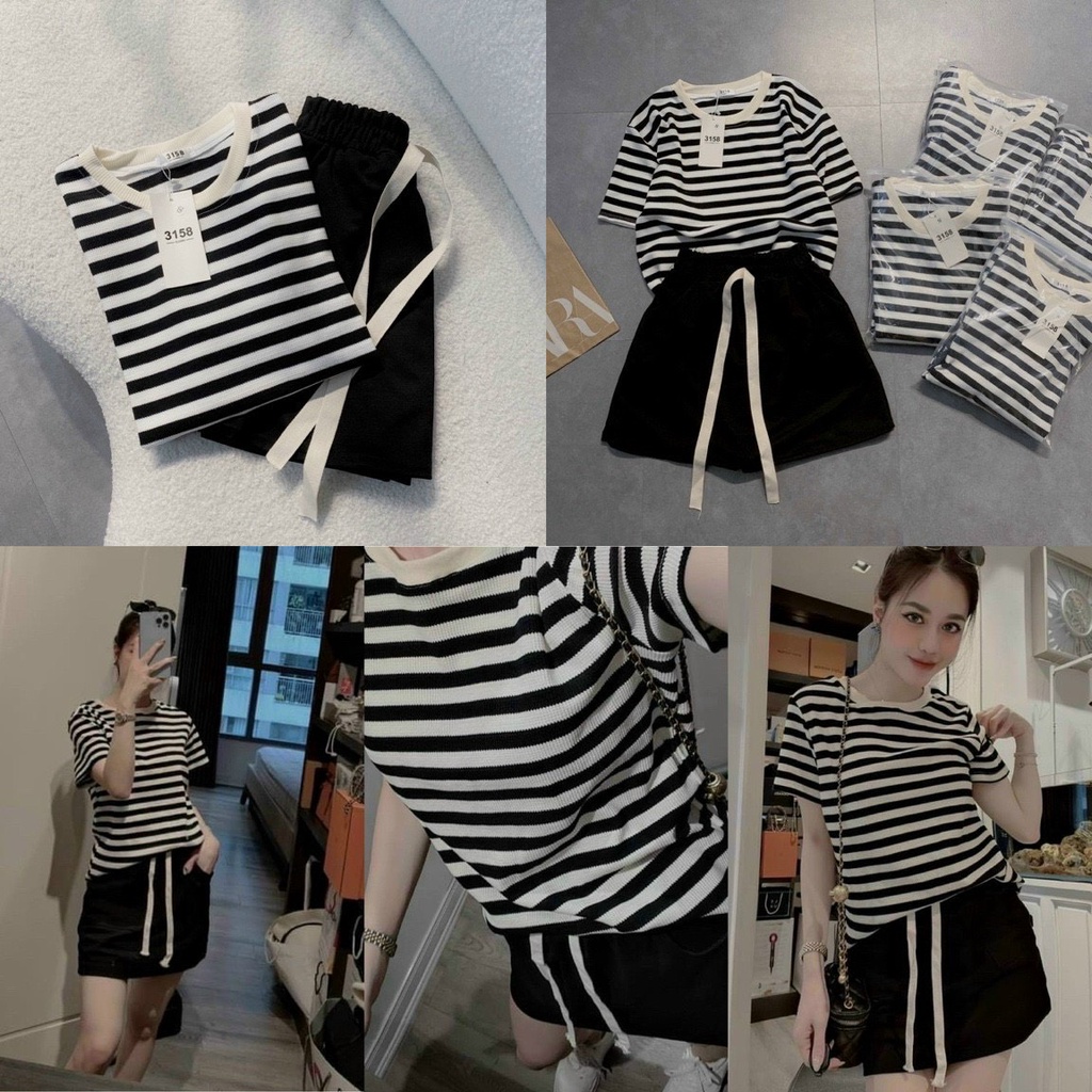 Set Phông Tăm + Quần Giả Váy