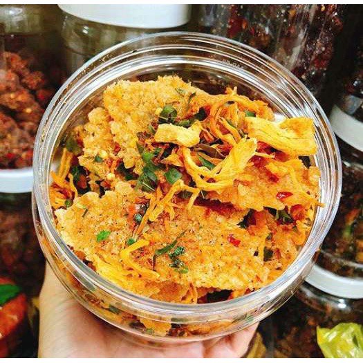 300g Cơm cháy mắm hành lắc khô gà| TuanvietFood Thế Giới Đồ Ăn Vặt Đồ Ăn Vặt Hà Nội