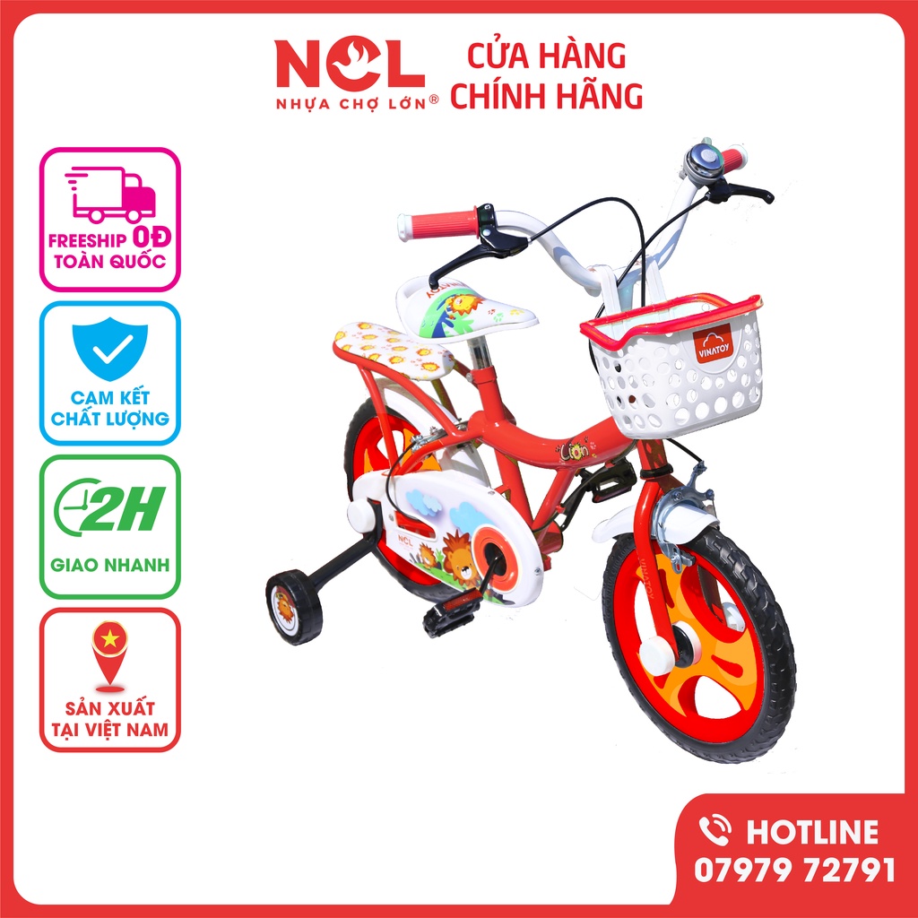 Xe Đạp Trẻ Em Nhựa Chợ Lớn 12 inch K102 - M1790-X2B - Cho Bé Từ 2 đến 4 Tuổi