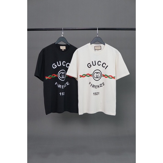 Áo Thun Guc.cu Firenze 1921 Hàng Chuẩn Hình 100% cotton 2 chiều - Hàng Full Bọc Tag