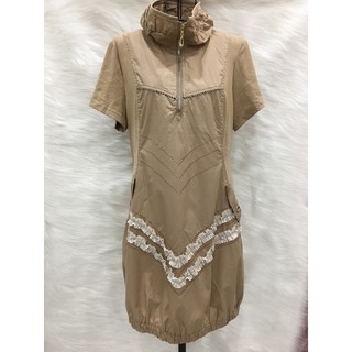 Váy Đầm Cổ Nữ Hoàng 2 hand - Size M
